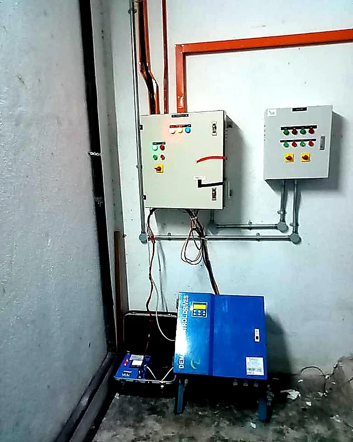 DVDC unit serving a chilled water pump circuit in a hospital