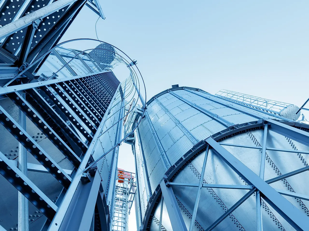 Industrial storage silos and structural infrastructure